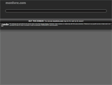 Tablet Screenshot of monlivre.com